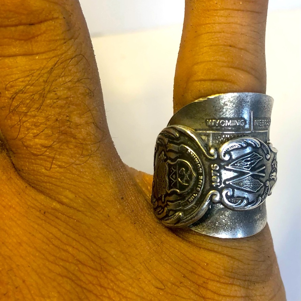 Colorado. Handcrafted Unisex Ring. American Heritage Spoon Ring. 1 Of 1 Size 7/8